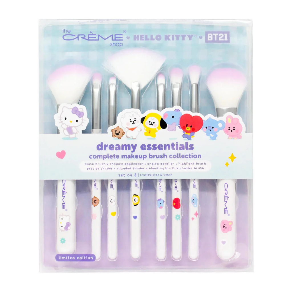 [ของแท้/Limited] The Crème Shop x Hello Kitty & BT21 - Dreamy Essentials (ชุดแปรงแต่งหน้าครบเซ็ต)