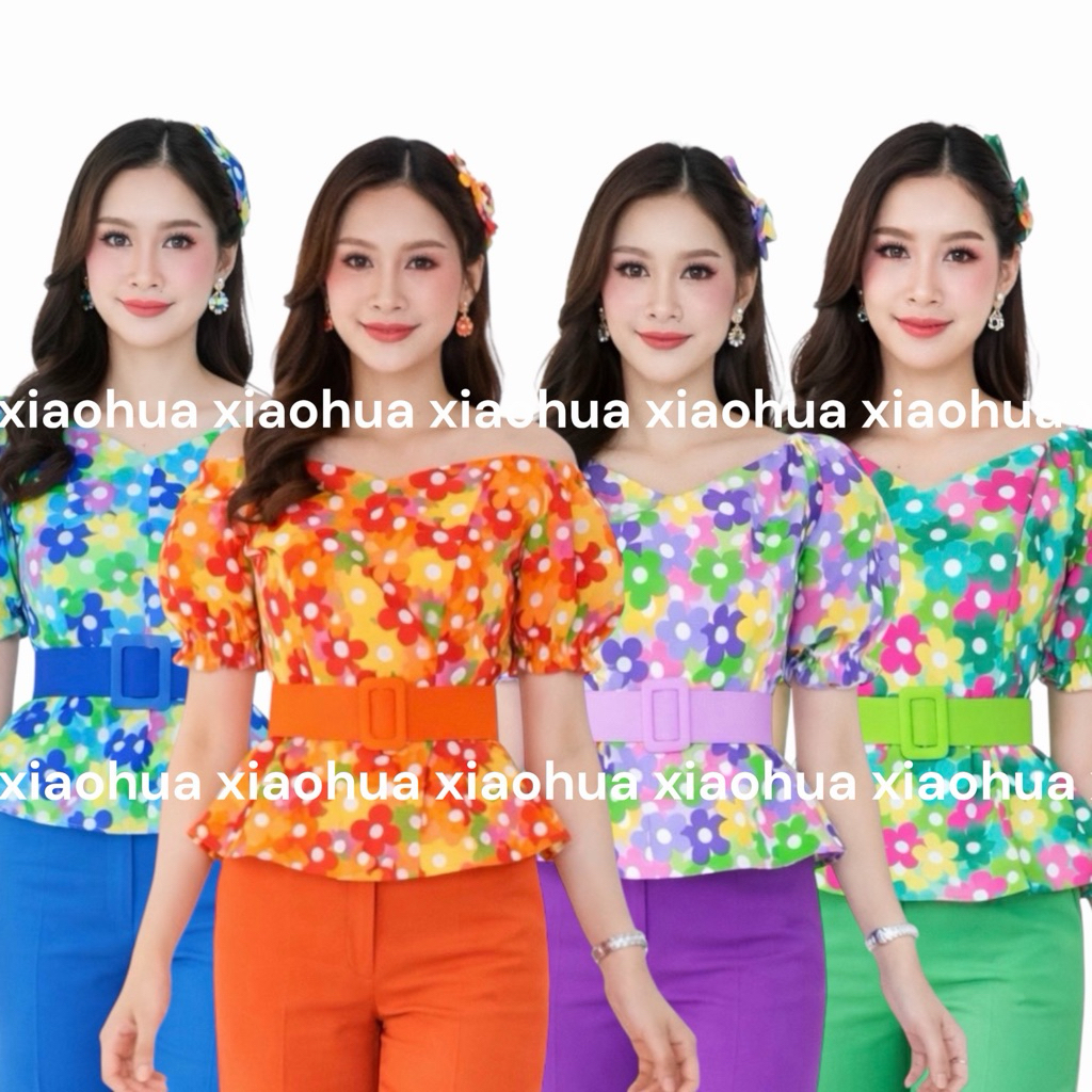 เสื้อลายดอกสไตล์ย้อนยุค