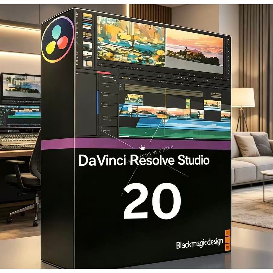 DaVinci Resolve Studio 20.x [ตัวเต็ม] โปรแกรมตัดต่อวิดีโอสำหรับ Windows และ Mac