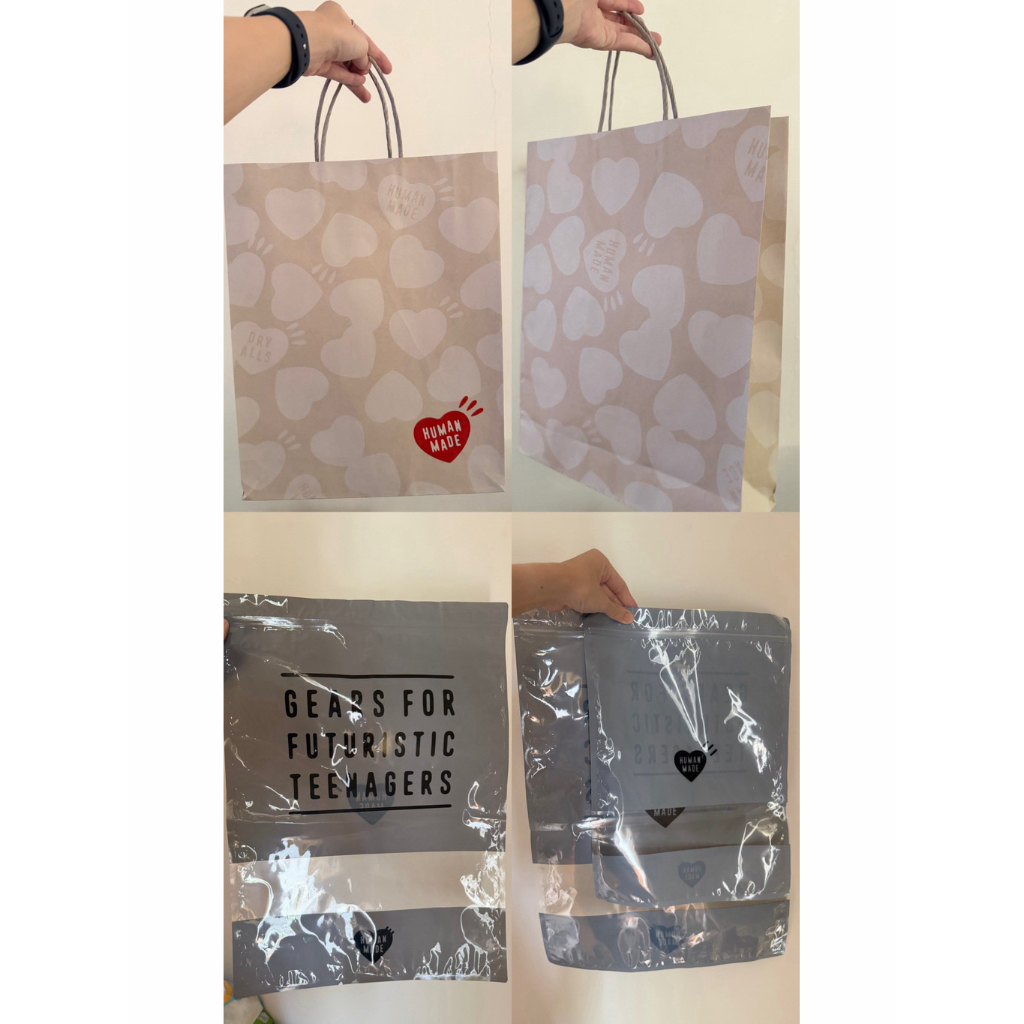 [พร้อมส่ง] ถุงกระดาษ/zip lock : human made เงาสวย