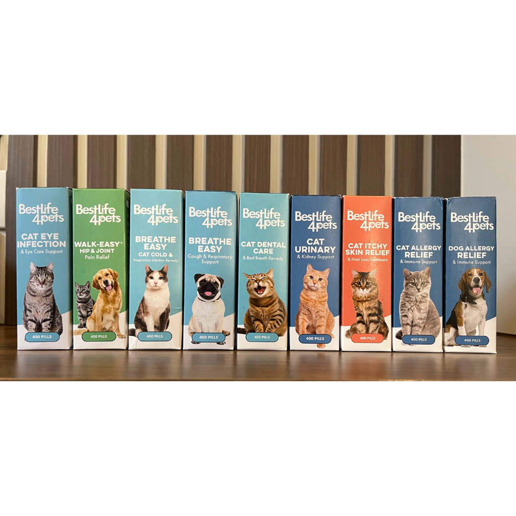 BestLife4Pets  Breathe Easy ORAL HEALTH วิตามิน อาหารเสริม สำหรับ สุนัข และ แมว ขายแบบเต็มขวด 400เม็ด