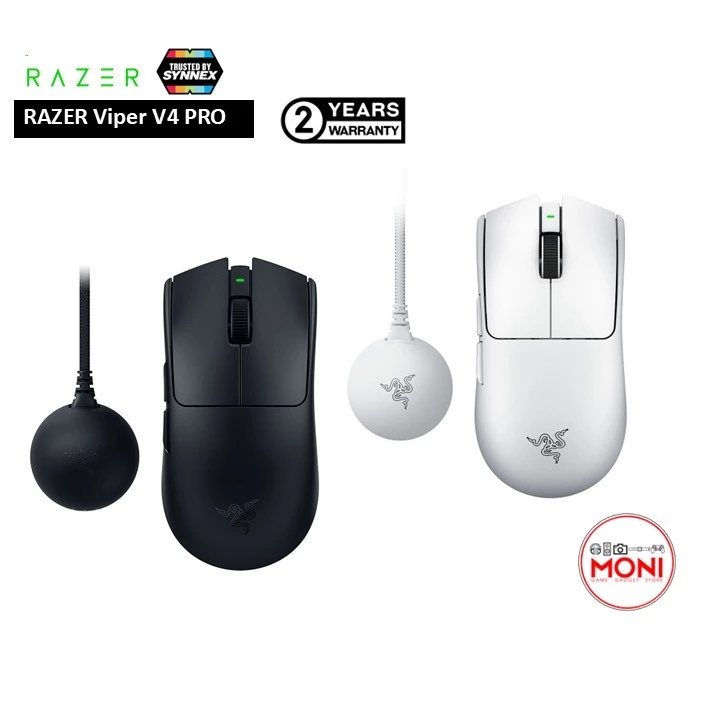 Razer Viper V4 Pro เมาส์ไร้สาย ความไวสูง ตอบสนองรวดเร็ว ประกันศูนย์ไทย 2 ปี