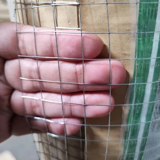 ลวดตาข่ายกรงไก่ชุบเย็น ตา 1/2" 3/4" 1" กว้าง 0.9m ตาข่ายฉาบปูน กันแตกร้าว ลวดตาข่ายสี่เหลี่ยม ชุบซิงค์กัลวาไนซ์