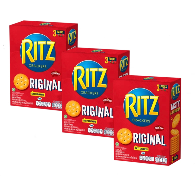 [แพ็ค 3 กล่อง] Ritz Original ริทซ์ แครกเกอร์ ออริจินัล 300g
