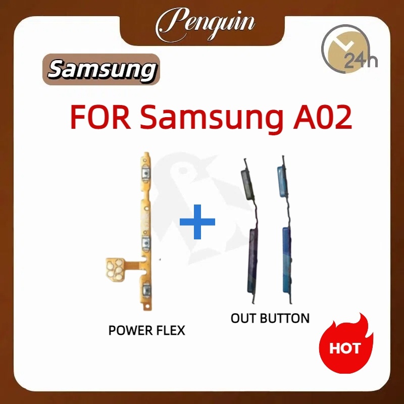 ปุ่มกดสวิทช์ด้านนอก Samsung  A02 ปุ่มเปิดปิด ปรับระดับเสียงขึ้นลง ON OFF+VOLUME BUTTON