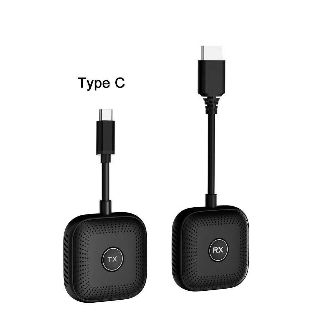 type c to HDMI กรณ์สะท้อนหน้าจอแบบไร้สาย HDMI สะท้อนหน้าจอแบบไร้สาย HDMI TO USB/TYPE-C รับสัญญาณได้ถ