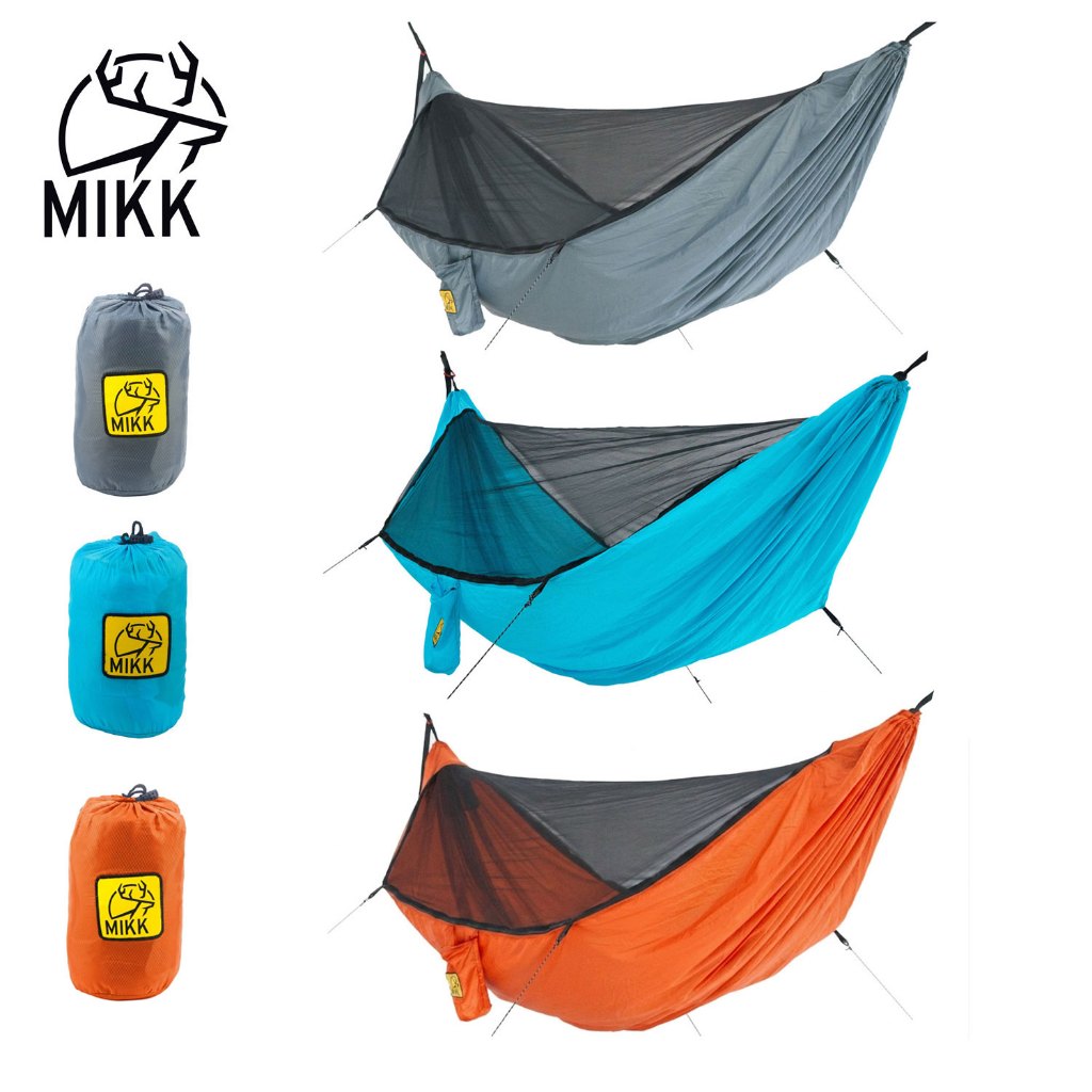 เปลมุ้ง Mikk ขนาดใหญ่ ผ้านุ่มนอนสบาย  ถอดมุ้งม้วนเก็บได้
