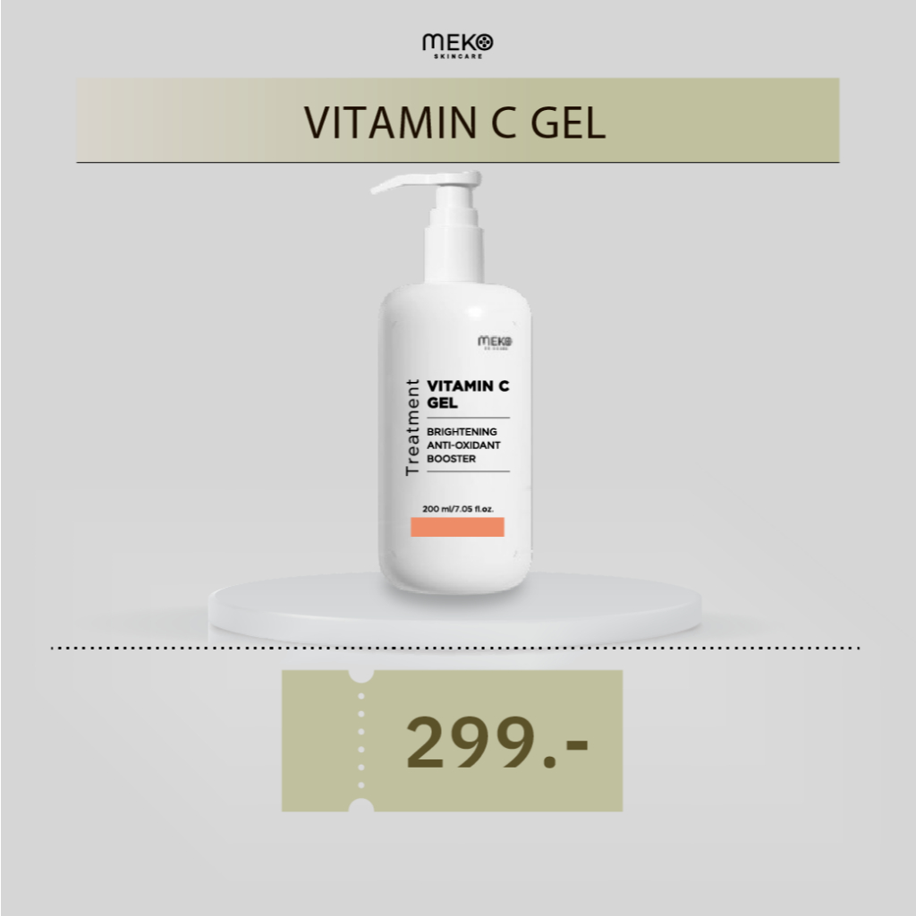 เจลนวดหน้าสูตรวิตามินซีVIT C ใช้ที่เมโกะคลินิก MekoClinic ใช้กับเครื่องนวดหน้าได้ทุกรุ่นVitaminC Gel