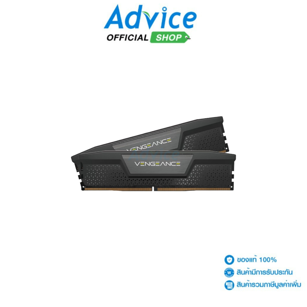 RAM DDR5(6000) 32GB (16GBX2) CORSAIR VENGEANCE BLACK (CMK32GX5M2B6000C38) - A0179624
