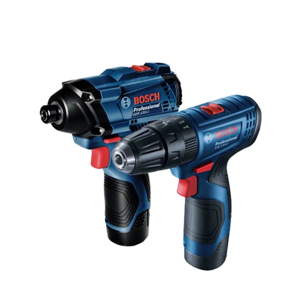 BOSCH COMBO สว่านกระแทก GSB 120-LI และ ไขควงกระแทก GDR 120 LI