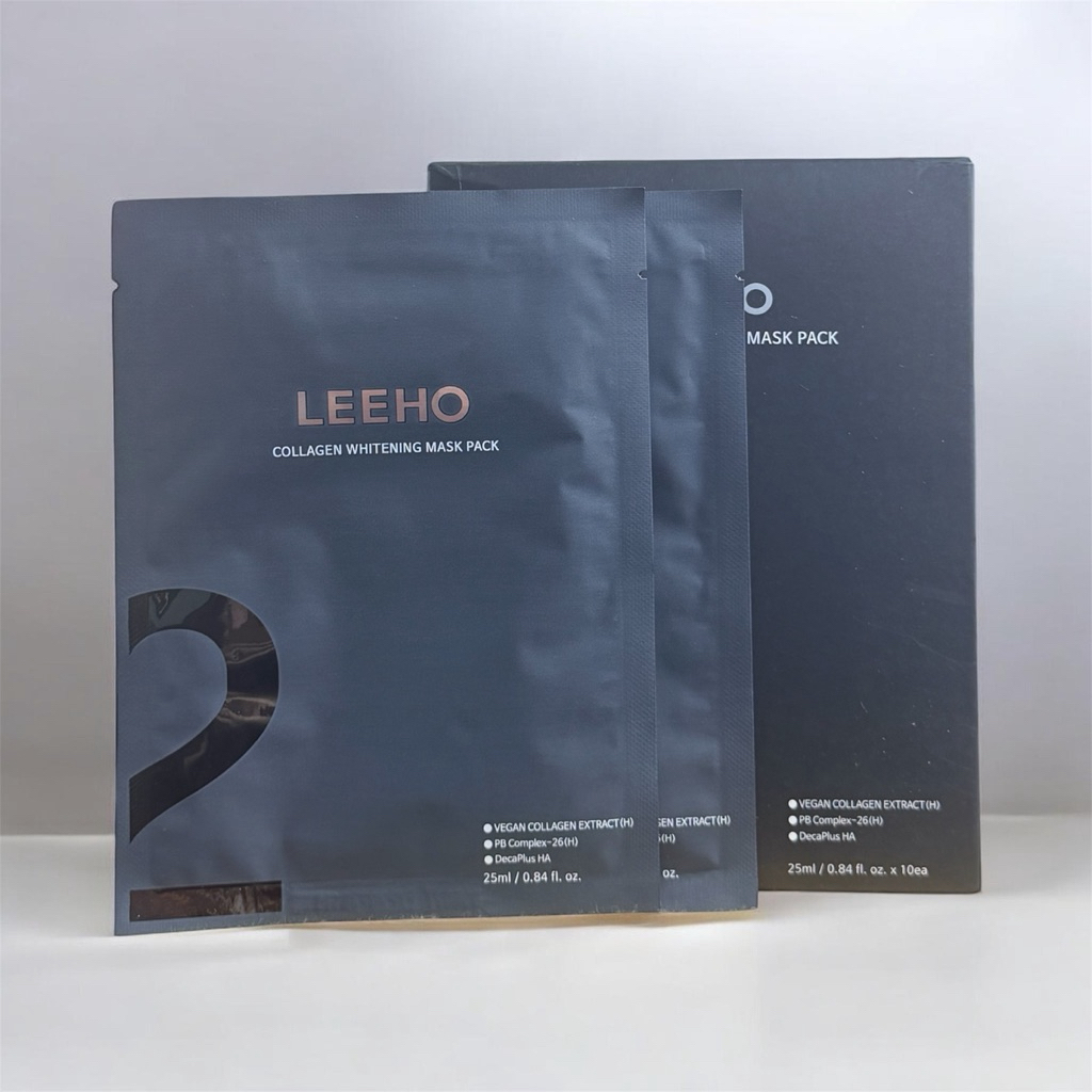 แผ่นมาส์กหน้า LEEHO คอลลาเจนเข้มข้น อัพผิวขาวกระจ่างใส เร่งด่วน! ผิวฟูอิ่มน้ำ ลดรอยดำ รูขุมขนกระชับ หน้าเงาวาวทันที