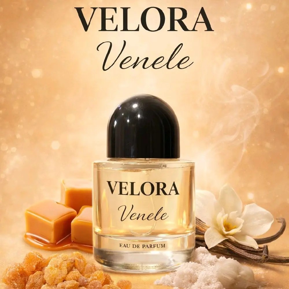 VELORA Perfume (กลิ่นเวเนเร่) VENELE ขนาด 30 ml. กลิ่นวนิลาหอมนุ่มละมุนสดชื่น พร้อมส่งฟรี