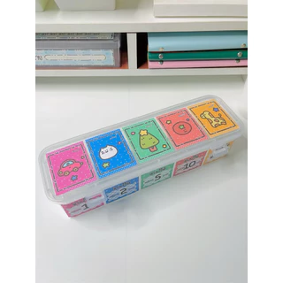 กล่องเก็บเหรียญ 4 ช่อง + ช่องแบงค์ | กล่องออมเงิน | ลายการ์ตูนสุดน่ารัก