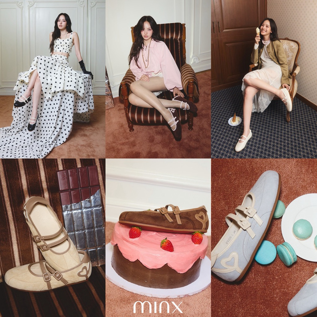 Minx รุ่น Heartie รองเท้า maryjane ทรงสปอร์ต ลายหัวใจ minxshoes