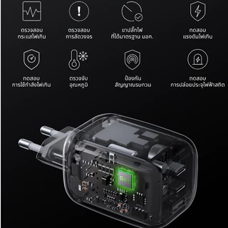 Belkin หัวชาร์จ GaN 70W/100W PD PPS ชาร์จเร็วได้กับ Apple,Samsung,Notebook | WCH016/018
