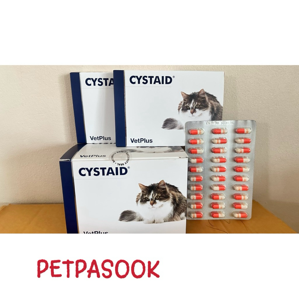 Cystaid Plus 30 เม็ด ซิสเตท พลัส อาหารเสริมสำหรับแมว ฉี่ไม่ออก อาหารเสริมความแข็งแรงกระเพาะปัสสาวะแมว (หมดอายุ 08/27)