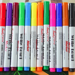 ✨ปากกาไวท์บอร์ด 8สี เขียนลื่น ลบง่าย📌พร้อมส่งในไทย📌แห้งเร็ว หมึกสีสด เช็ดออกง่าย Whiteboard Marker