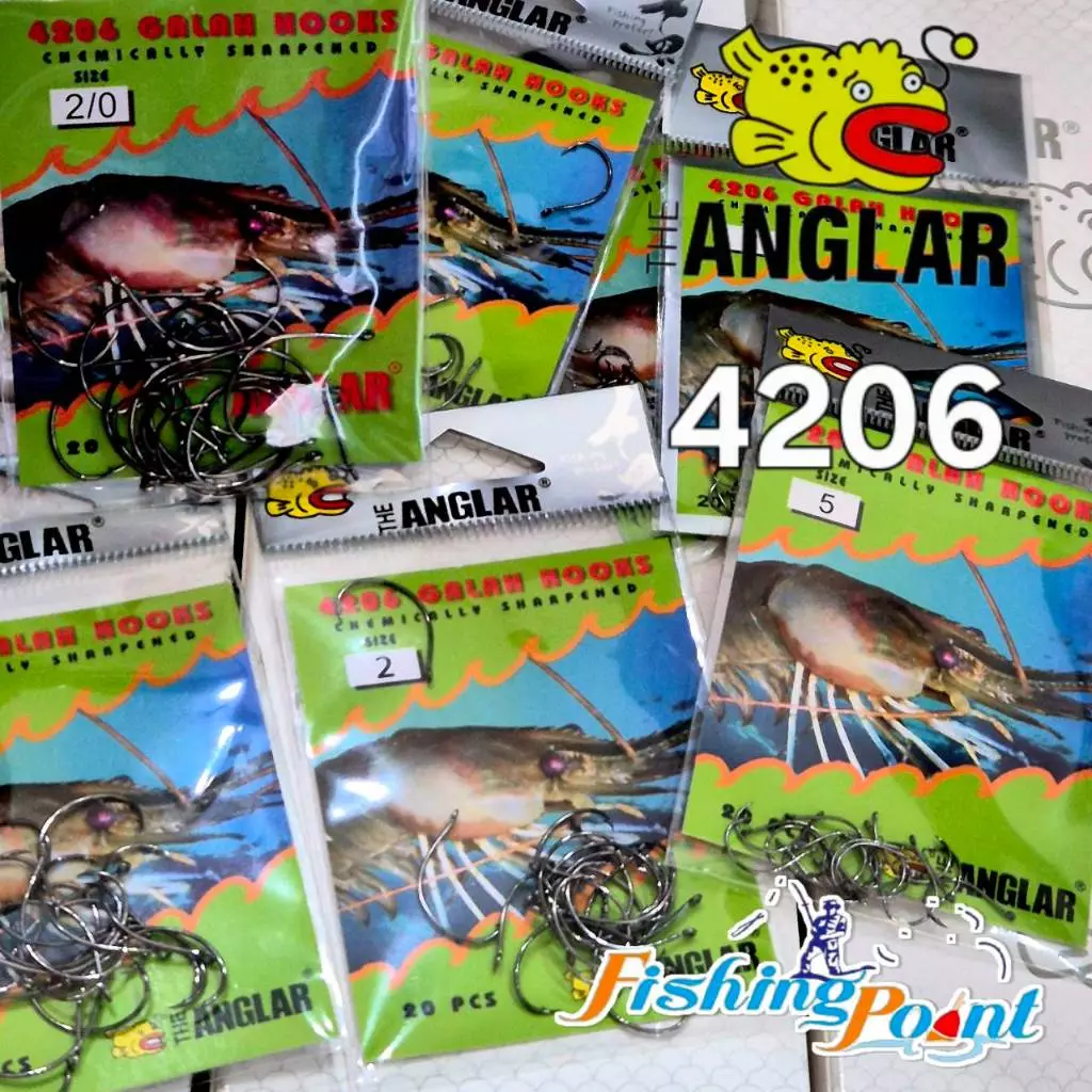 เบ็ดตกกุ้ง THE ANGLAR 4206 สำหรับตกกุ้งแม่น้ำ