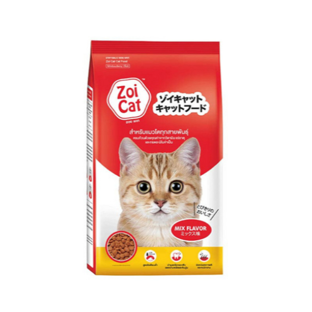 อาหารแมวโต ZoiCat 1 kg ซอยแคทรสทูน่า , Mix.