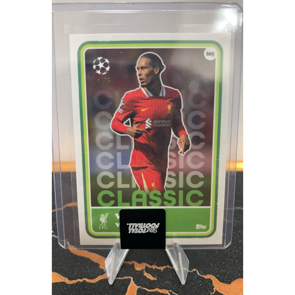 การ์ดสะสมนักฟุตบอล  Virgil Van Dijk 34/75