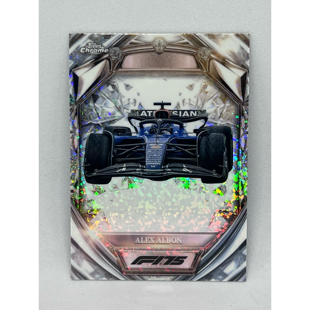 การ์ด F1 Topps Chrome F1 2025 Alex Albon Diamond 75th Anniversary Base