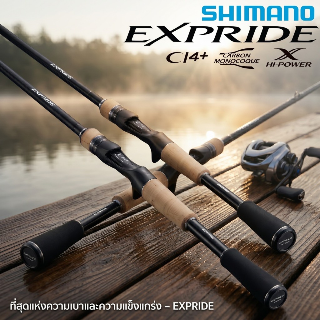 คัน Shimano Expride ปี22 คันตีเหยื่อปลอม สินค้าแท้ มีใบรับประกัน