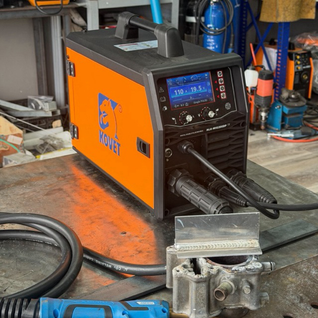 (โฉมใหม่) KOVET ตู้เชื่อม MIG200DP จอ LCD ระบบดับเบิลเพาซ์ เชื่อมอลู เหล็ก เลส