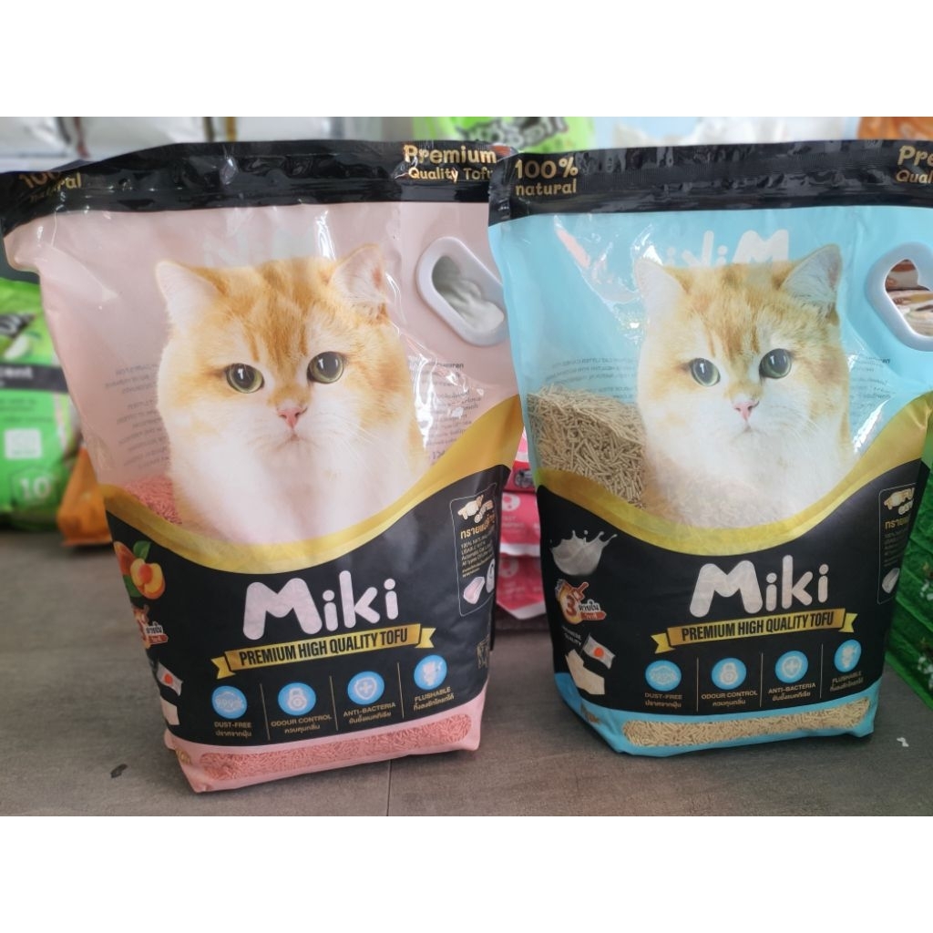 ทรายแมวเต้าหู้Miki 10L