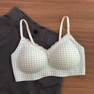 [ส่งจากไทย] 𝑩𝒓𝒂𝑩𝒓𝒂𝑩𝒓𝒂 #bra-318 บราเจลลี่ เสื้อชั้นในไร้ขอบ บราไร้ขอบ ลายดอกไม้ ฟองน้ำถอดไม่ได้