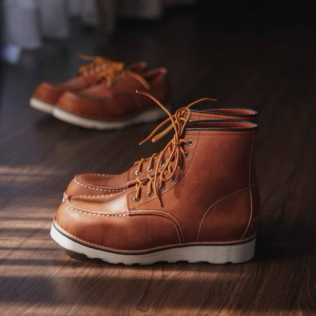 CAPTAIN LEATHER รองเท้าบูทหนังแท้ (5สี) รุ่น MOC TOE BOOTS
