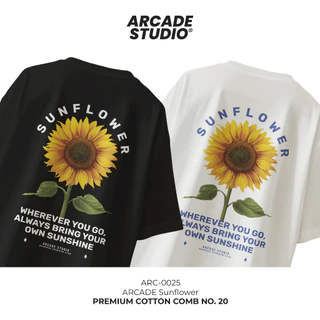 [พรี 4 วัน] ARCADE เสื้อ Sunflower (ARC-0025) / เสื้อ Oversize เนื้อผ้า 100% Cotton Comb 190 GSM