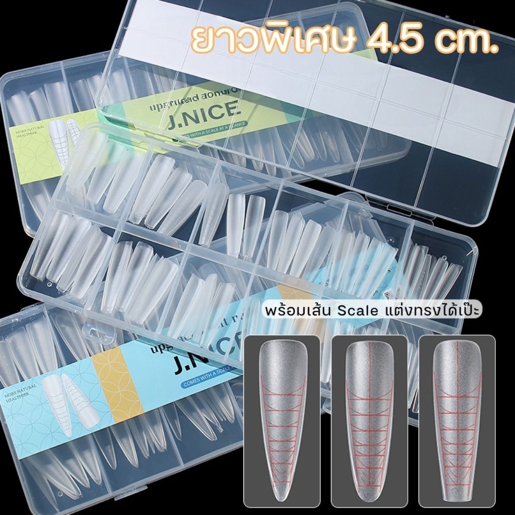 จัดส่งทันที ♡ Scale line PVC เวียดนาม มีเส้นไกด์ ทรง พส.จีน Extra long 4.5 cm.