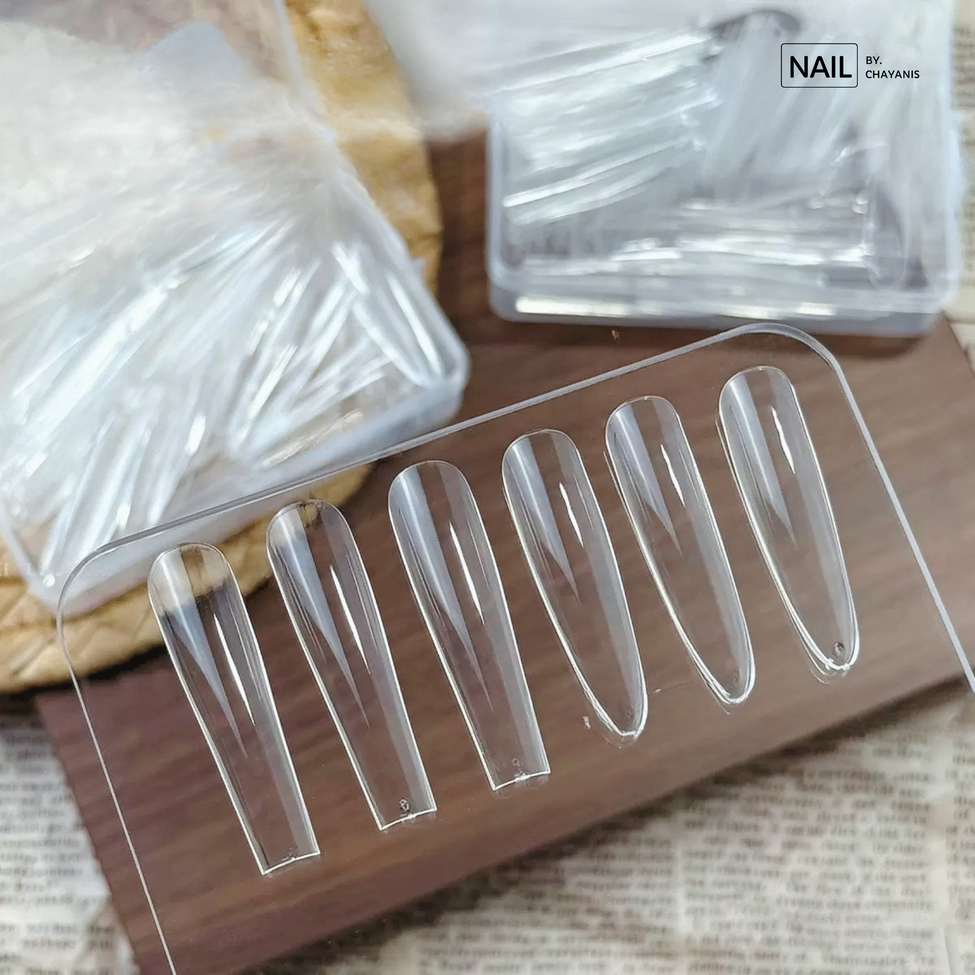 เล็บปลอมสำหรับฝึก Extra Long เบอร์ 4 กล่อง 100 ชิ้น