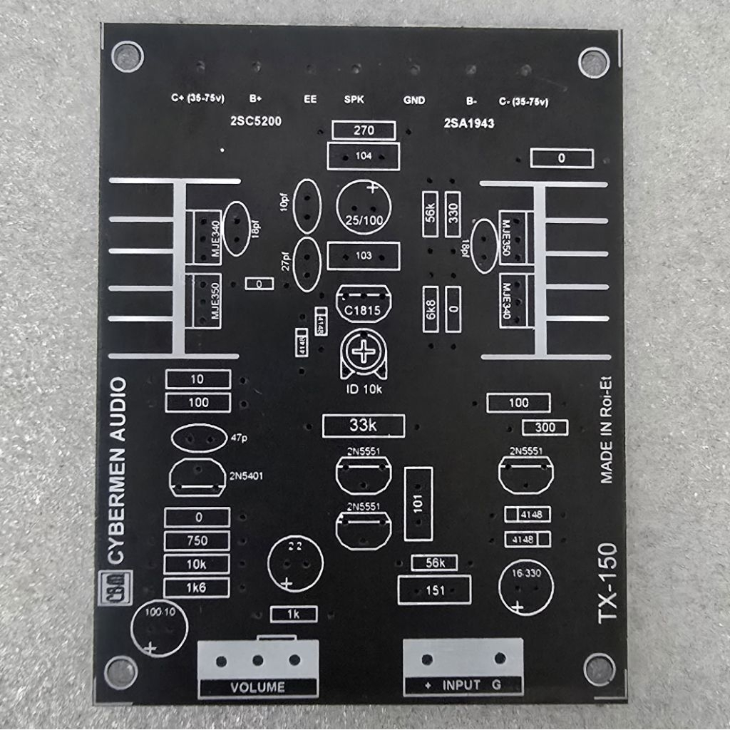 PCB TX-150 วงจรขยายเสียง ต้นแบบจาก Onkyo