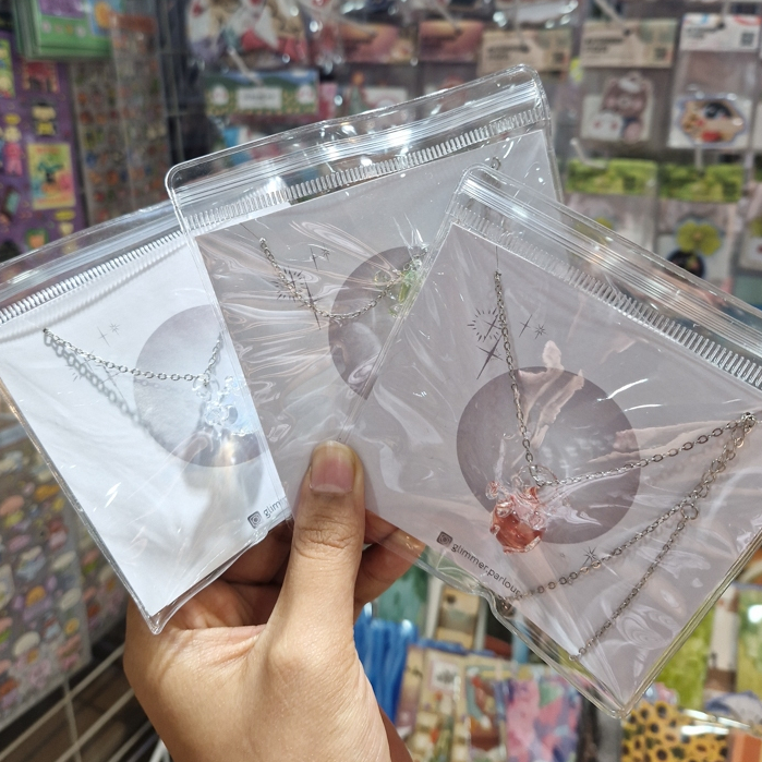 ***Inbox สอบถามลายสินค้าก่อนกดสั่งซื้อ***Necklace สร้อยคอประดับจี้ Glass Heart หรูหรา น่ารักเกินต้าน