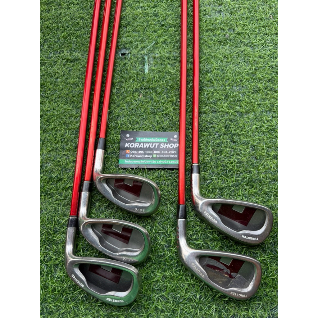 ไม้กอล์ฟมือสอง ชุดเหล็ก onoff Tungsten Weighted มีเหล็ก 7-8-9-P-A  5ชิ้น ก้าน Tour AD 75R FLEX-R ( 7