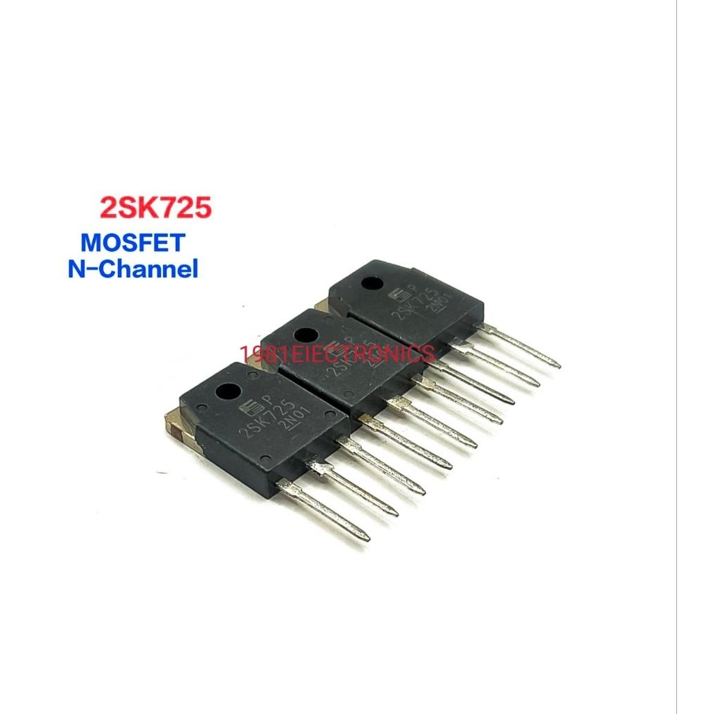 ราคา 1ตัว 👉👉 K725 2SK725  N-Channel Mosfet Transistor มอสเฟต TO-247 15A 500V