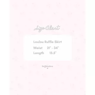 hejloulou | Loulou Ruffle Skirt