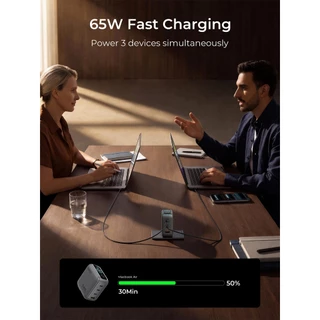 AUKEY หัวชาร์จเร็ว Nova Series GaN Charger 140W / 100W / 65W หัวปลั๊กเปลี่ยนได้ (EU/UK/US/TH)