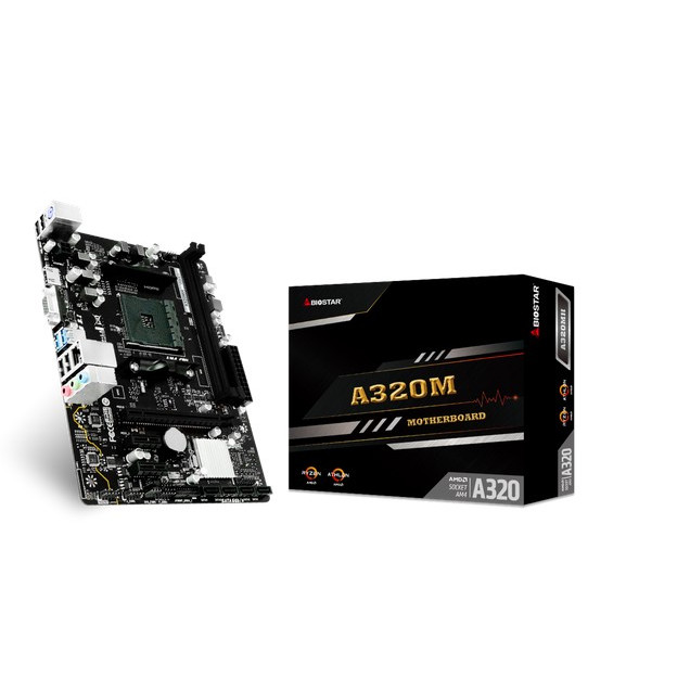 MAINBOARD AM4 BIOSTAR A320MH / CPU i7-7700K [มือสอง]