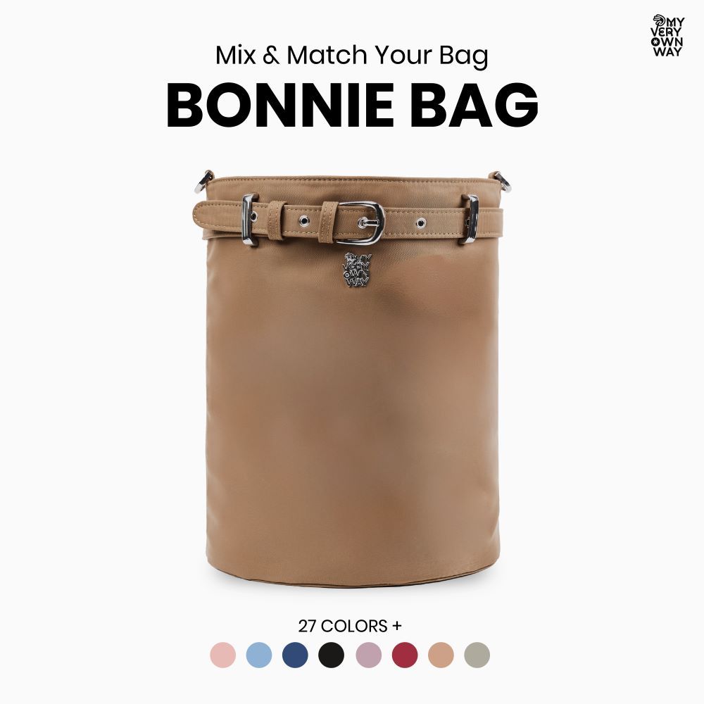 MyVeryOwnWay | NEW✨ Bonnie Bag - รุ่นใหม่ล่าสุด กระเป๋าทรงบัคเก็ต จุของได้เยอะ (มีให้เลือก 25 สี)