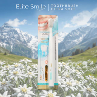 แปรงสีฟัน Elite Smile รุ่น Edelweiss นุ่มพิเศษ ไม่ทำร้ายเหงือก 3 ด้าม