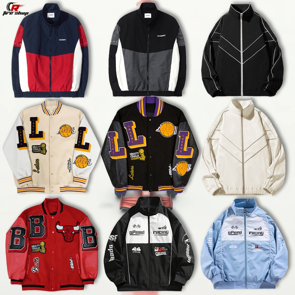F1 เสื้อกันลมมอเตอร์ไซค์ เสื้อกีฬาแจ็คเก็ตแขนยาวผู้หญิง งานปักทั้งตัว มีซิป กันน้ํา กันลม ทรงหลวม ใส่ได้ทั้งชายและหญิง