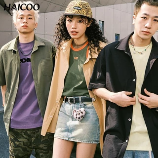 HAICOO เสื้อเชิ้ตผู้ชาย กันแดด เย็นสบาย ระบายอากาศ แห้งไว ใส่เที่ยวขี่รถกลางแจ้ง แฟชั่นชายชิลๆ