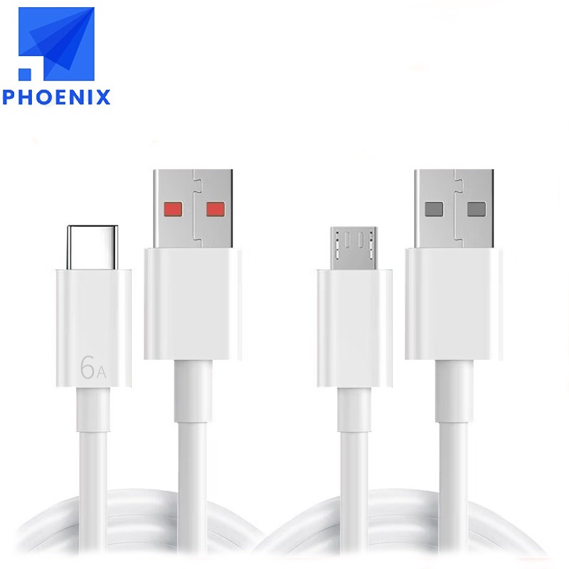 6A การปรับสำเนียงสายเคเบิลข อมูล XM USB C Type-C สายชารจเร็วสายเลือด 33W 67W 120W การชารจอย