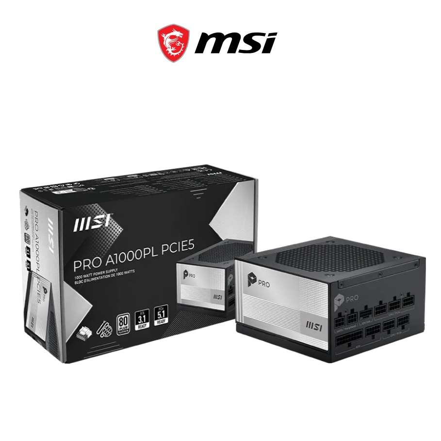 MSI PRO A1000PL PCIE5 Power Supply