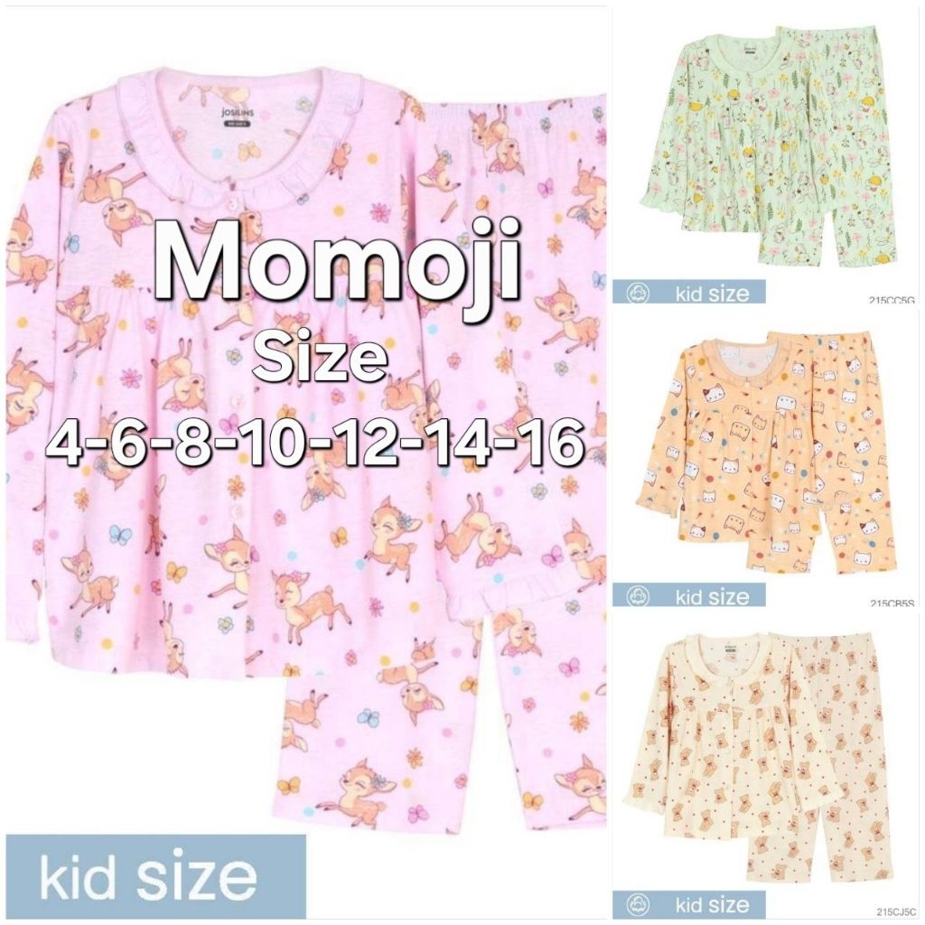 Josilins ชุดนอนเด็ก Momoji Size 4-6-8-10-12-14-16