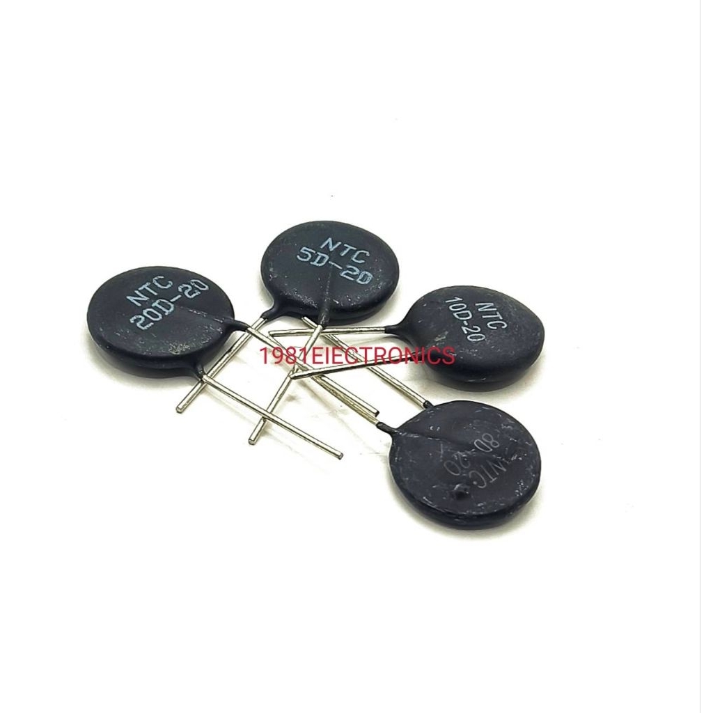 ราคา 1ตัว   NTC Thermistor 20MM. เทอร์มิเตอร์ 20มิล 5R 8R 10R 20R  NTC 5D-20 8D-20 10D-20 20D-20