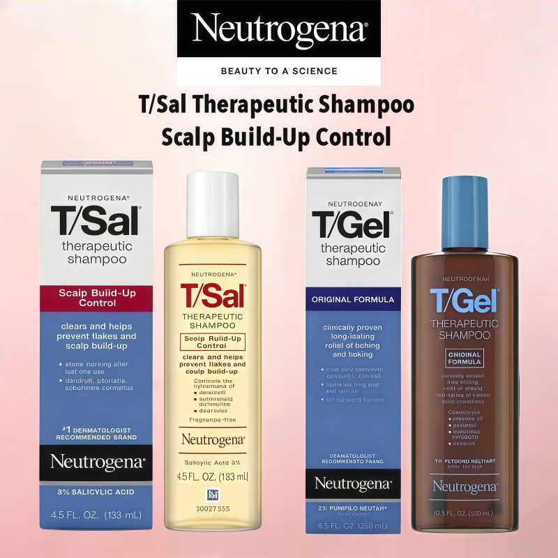 【แนะนำสินค้าแท้】แชมพูขจัดรังแค หนังศีรษะอักเสบ เซปเดิร์มเเนะนำเลยค่ะ NeutrogenaT/GEL T/SAL Therapeutic Shampoo**เเท้