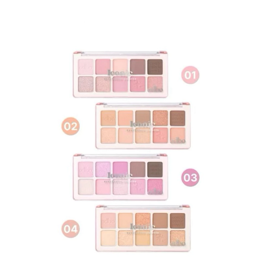 OD2029 odbo CONIC EYESHADOW พาเลทไอโคนิค อายแชโดว์ 10เฉดสี ของแท้